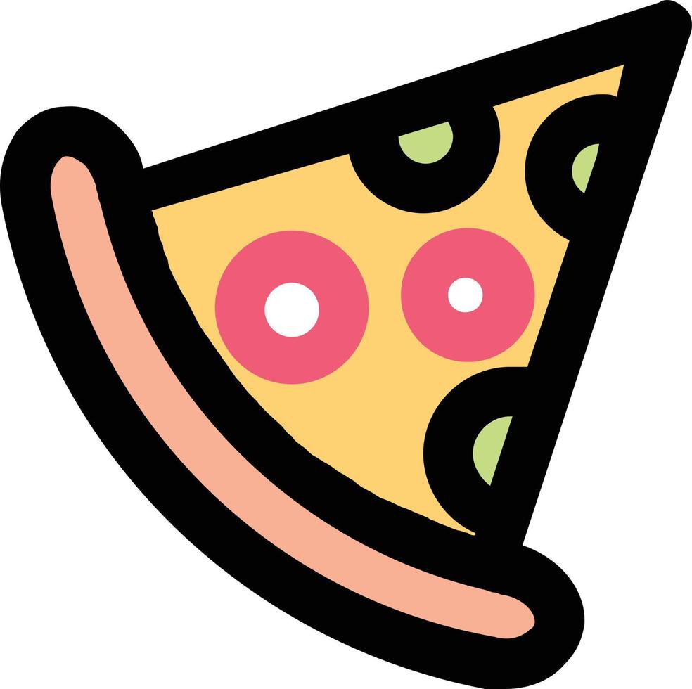 pizza ontbijt illustratie vector