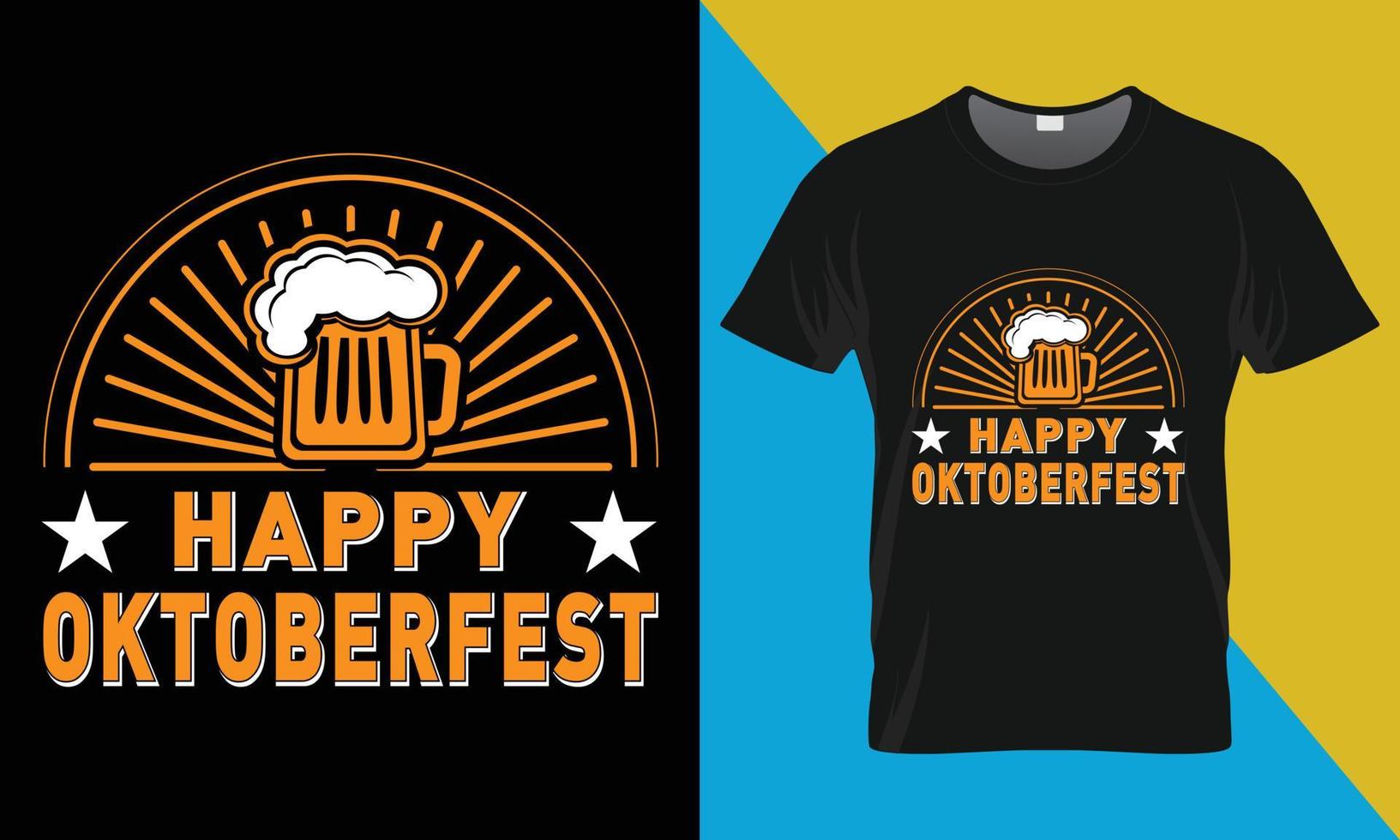 oktoberfeest typografie t-shirt ontwerp, gelukkig oktoberfeest vector