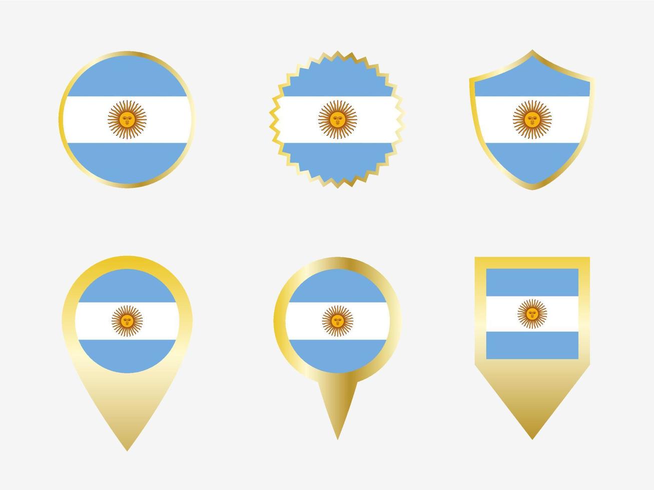 vector vlag reeks van Argentinië
