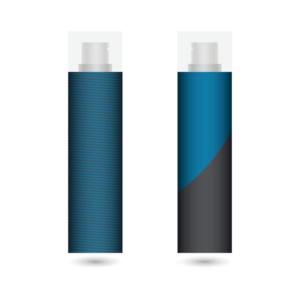 twee verstuiven flessen in blauw kleur vector