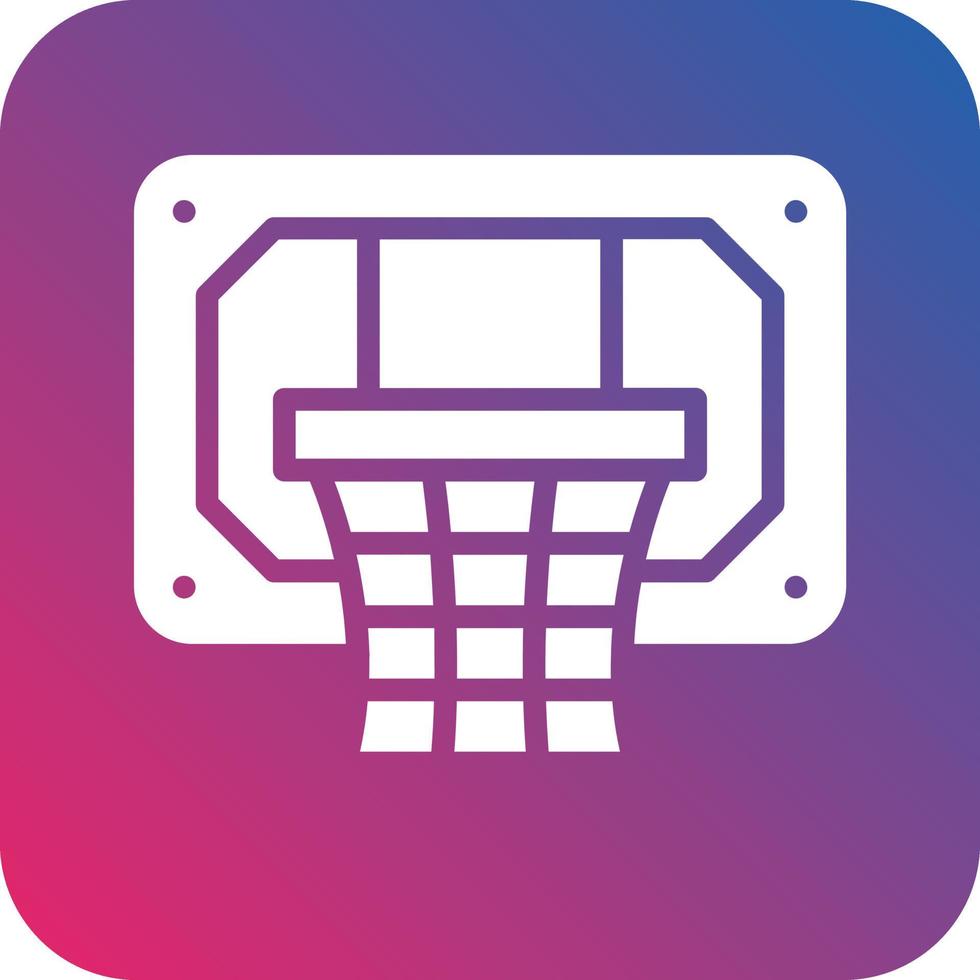 basketbal hoepel icoon vector ontwerp
