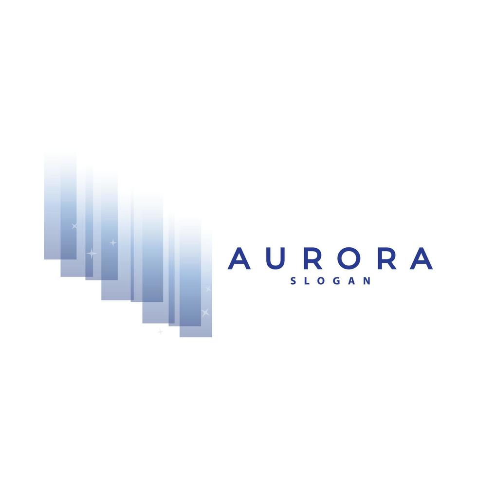 Aurora logo, licht Golf vector, natuur landschap ontwerp, Product merk sjabloon illustratie icoon vector