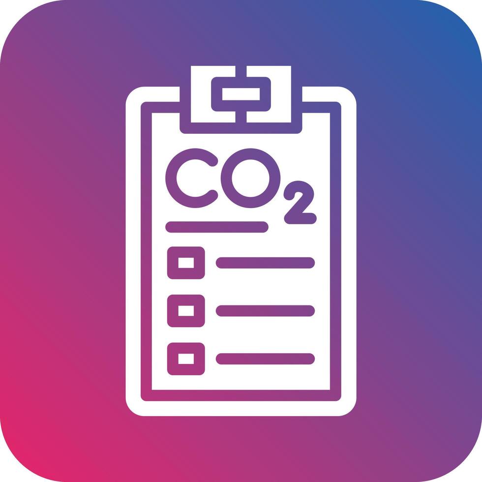 koolstof dioxide verslag doen van icoon vector ontwerp