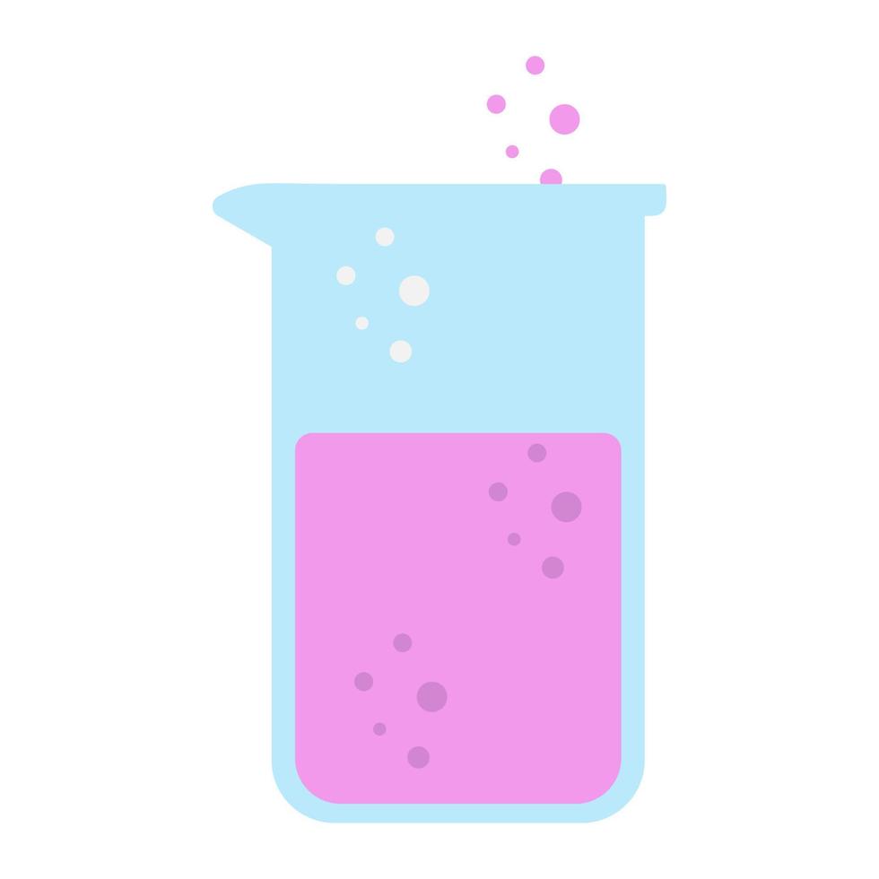 laboratorium fles icoon. vector illustratie