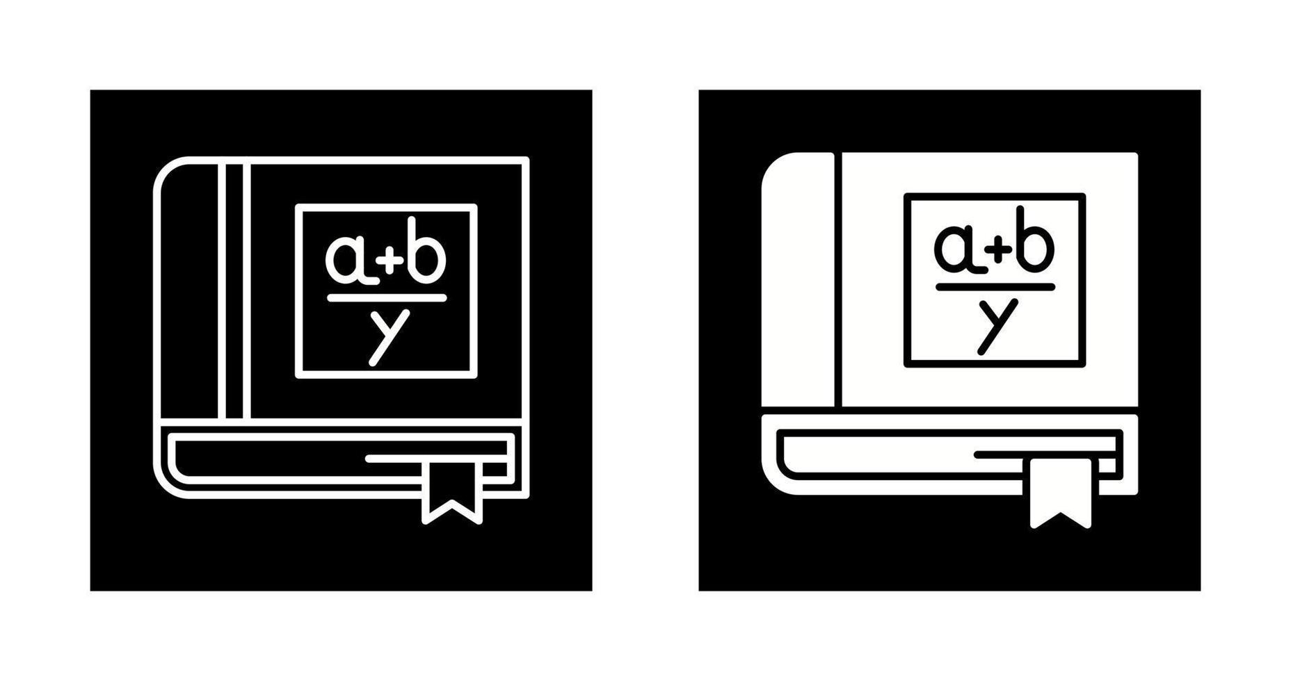 algebra boek vector icoon