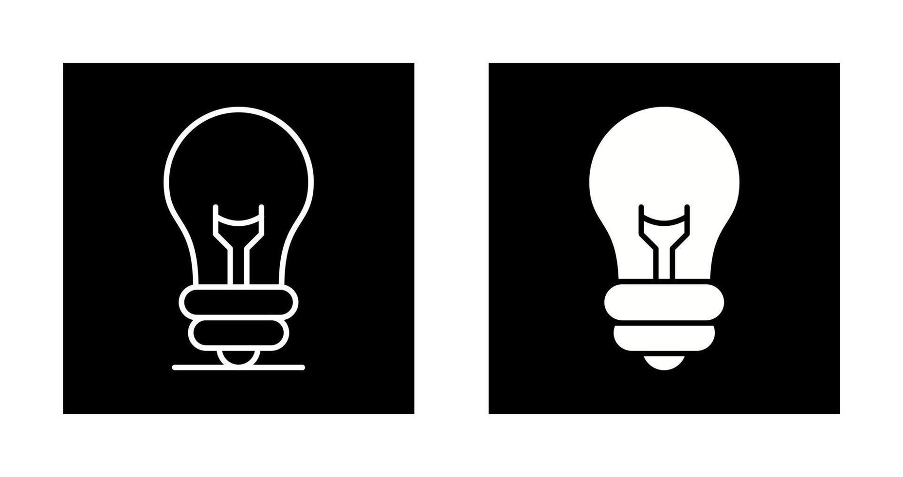 gloeilamp vector pictogram