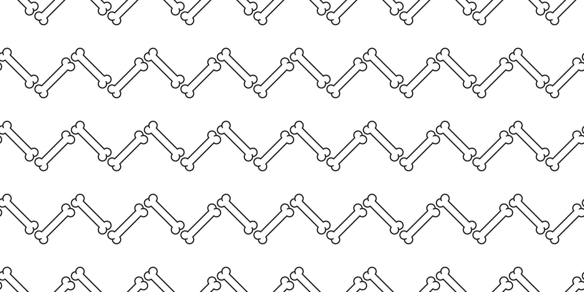 hond bot naadloos patroon vector geïsoleerd hond poot zigzag behang achtergrond