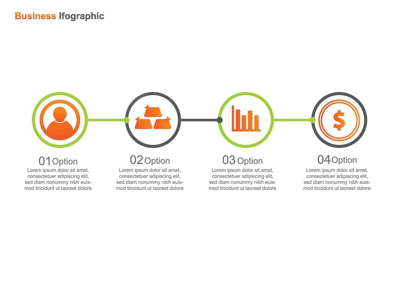 zakelijke infografische ontwerpsjabloon. vector infographic. perfect voor marketing, promotie, presentatieontwerpelement