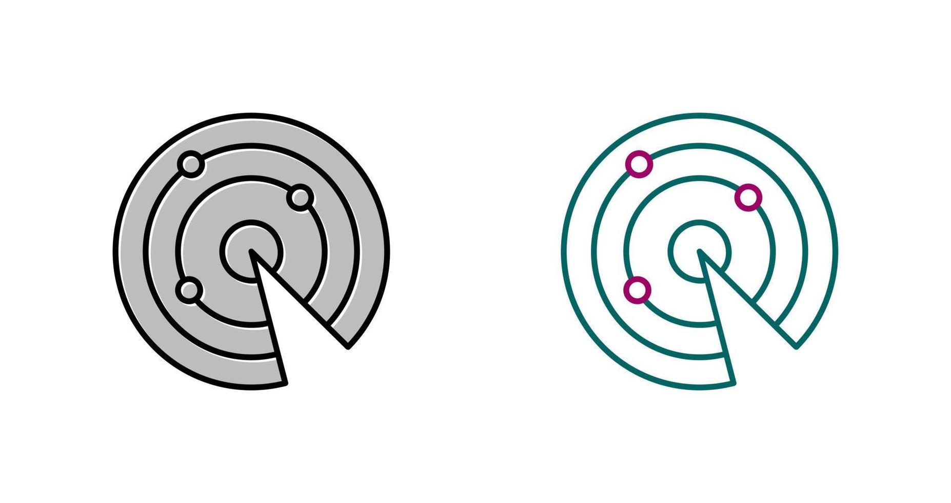 radar vector pictogram