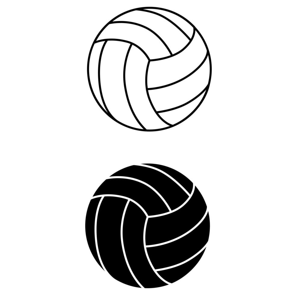 volleybal icoon vector set. sport illustratie teken. bal symbool of logo.