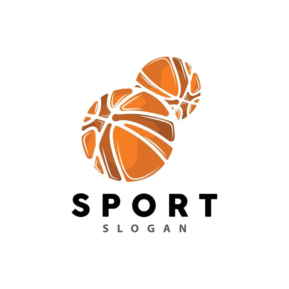 sport logo, basketbal logo vector, gemakkelijk minimalistische ontwerp, icoon, symbool, illustratie vector