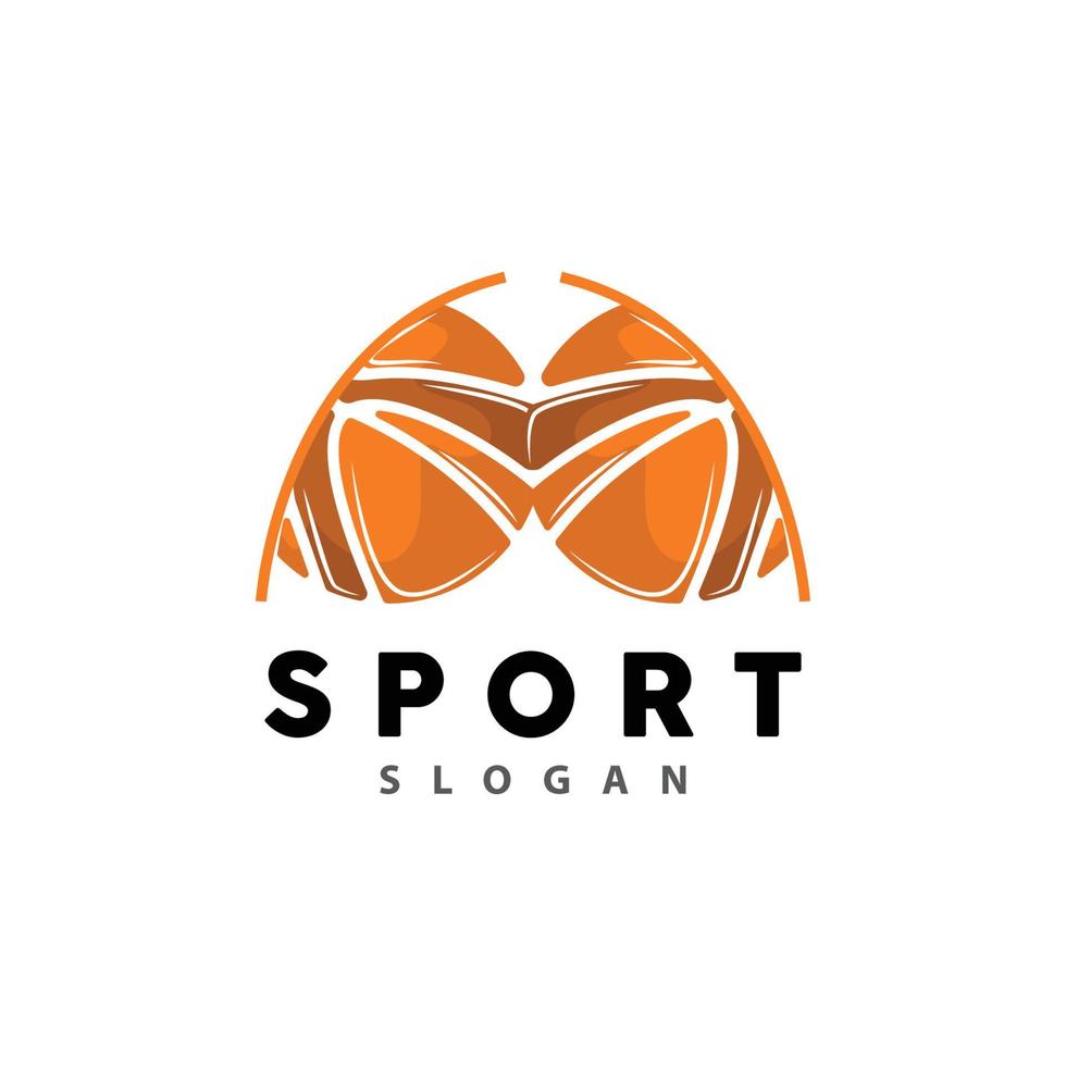 sport logo, basketbal logo vector, gemakkelijk minimalistische ontwerp, icoon, symbool, illustratie vector