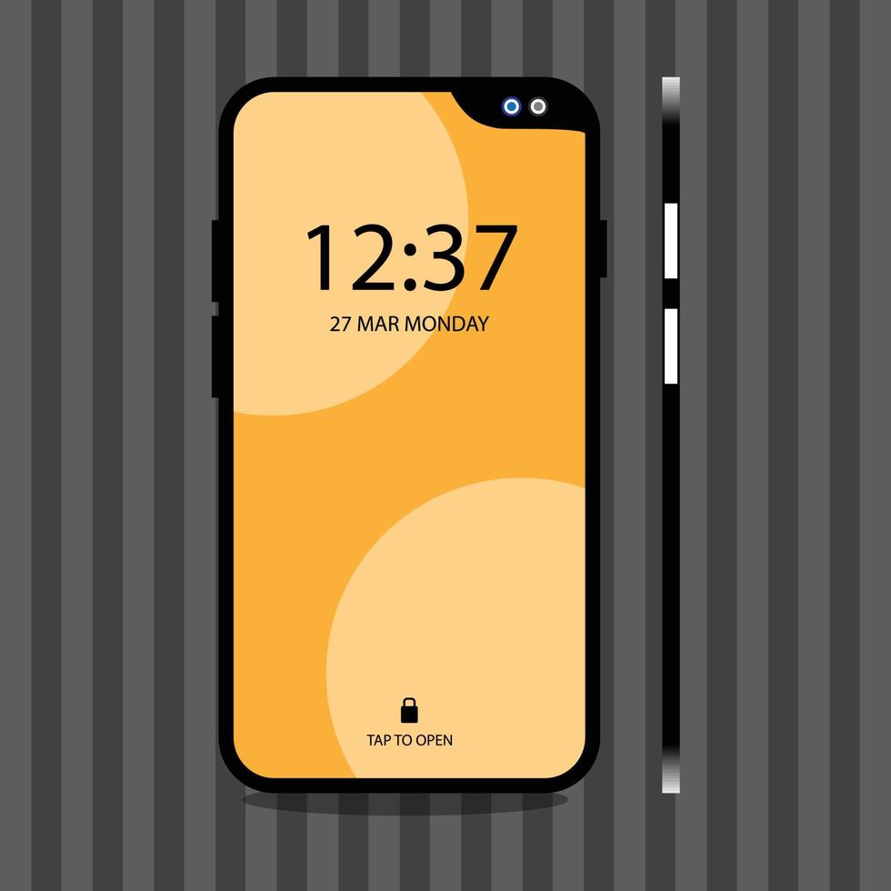 3d hoog kwaliteit smartphone vector illustratie,