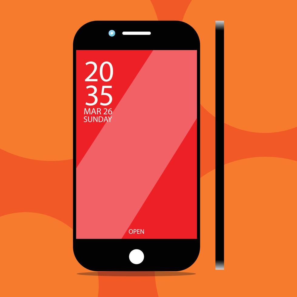 3d hoog kwaliteit smartphone vector illustratie,