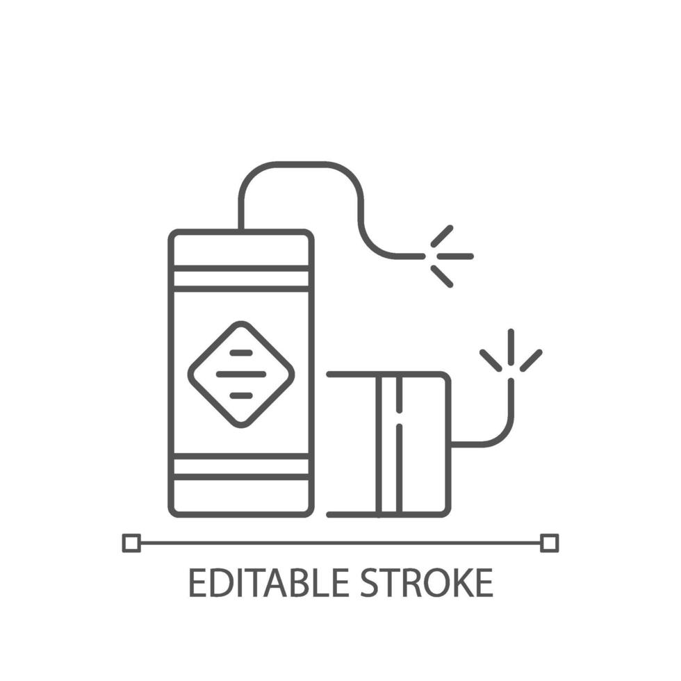 vuurwerk lineaire pictogram vector