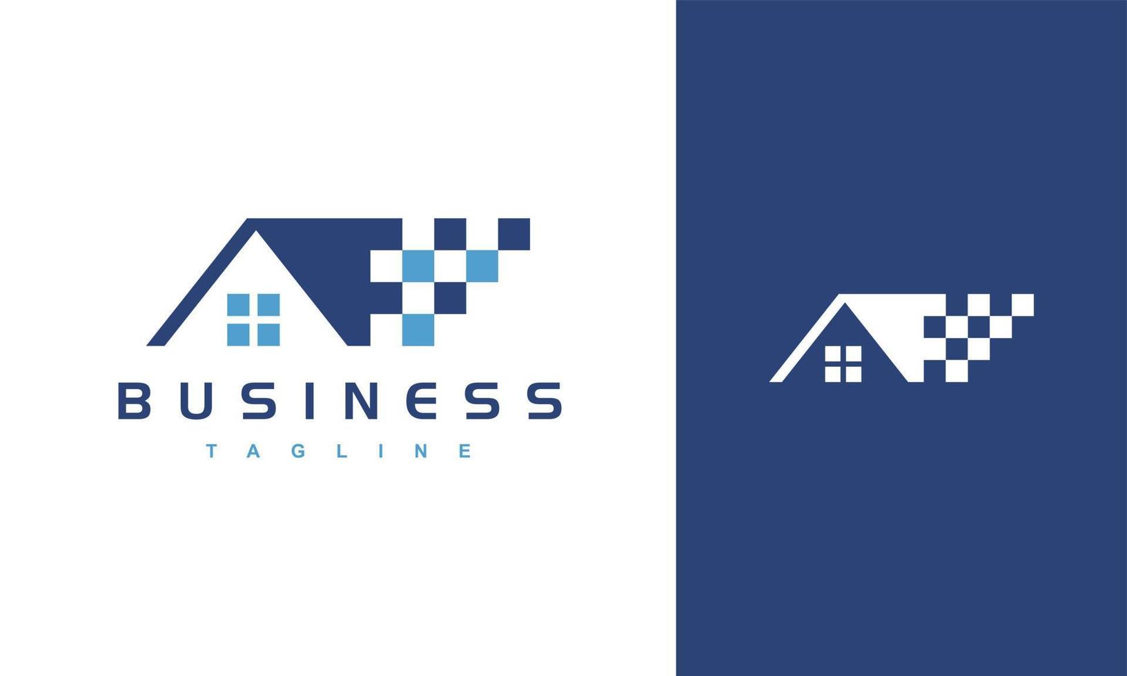 huis pixel logo vector