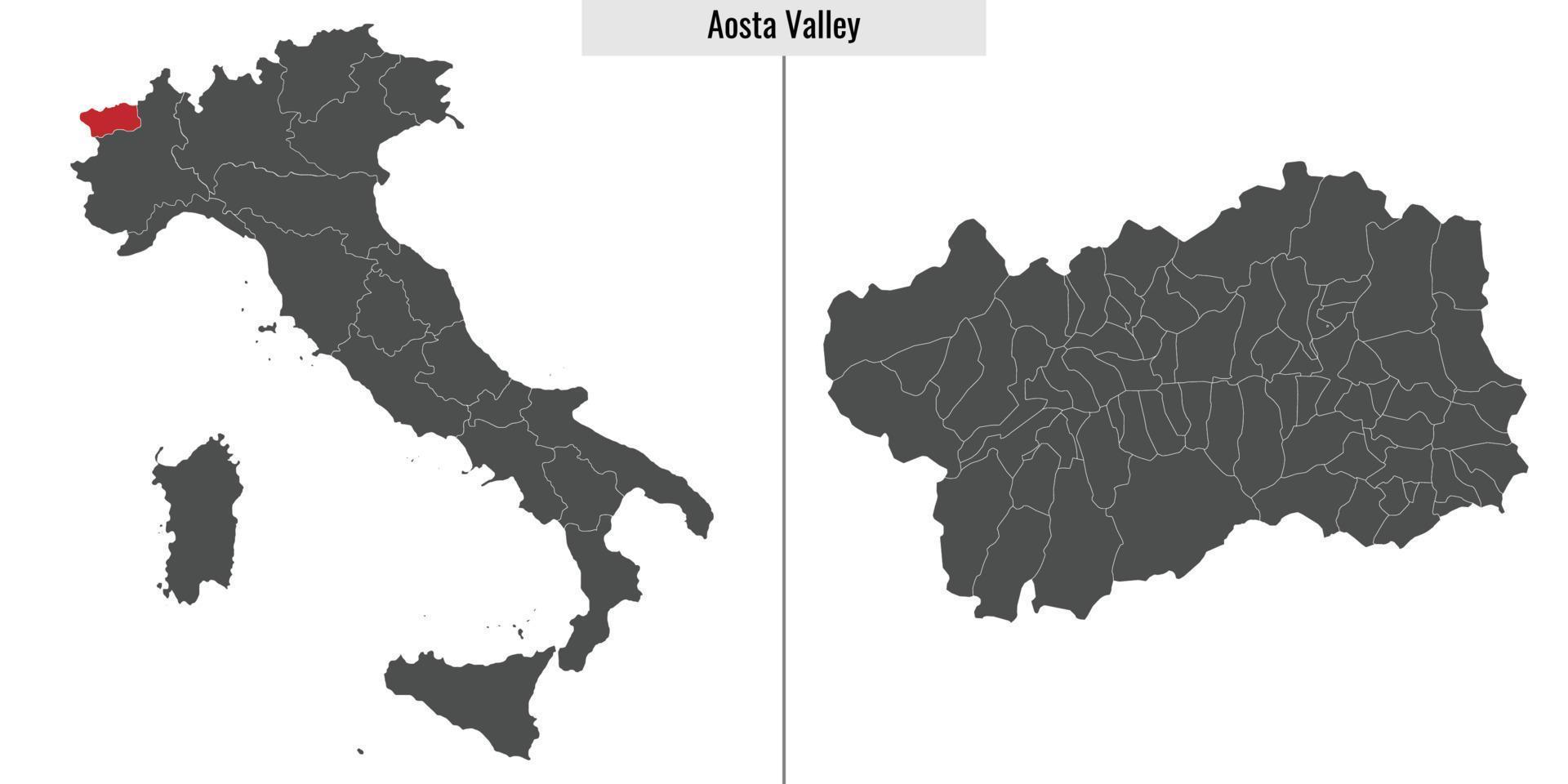 kaart provincie van Italië vector