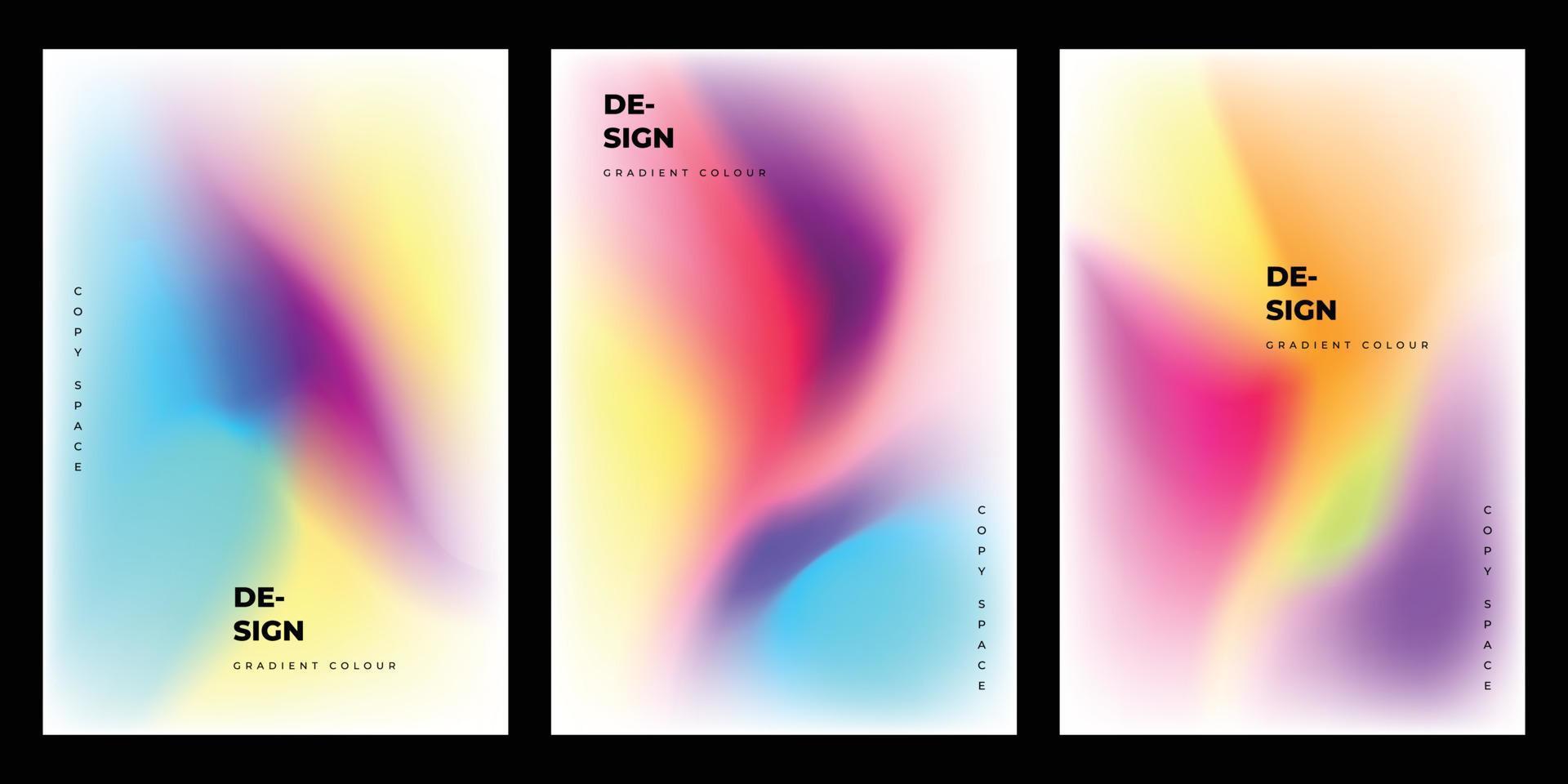 abstract kleurrijk helling maas brochure ontwerp kopiëren ruimte reeks vector