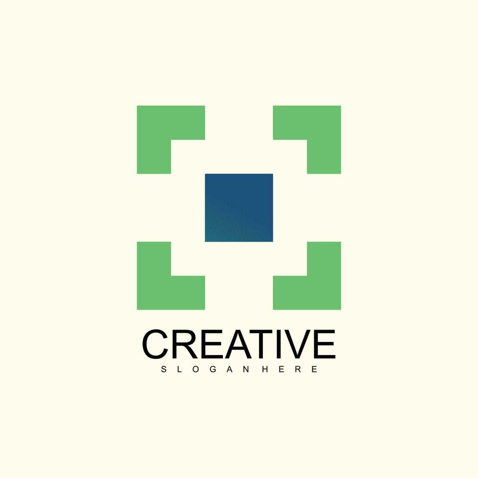 ontwerp logo met doelwit creatief abstract element concept vector