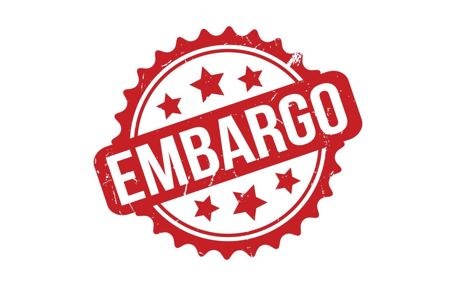 embargo rubber postzegel zegel vector