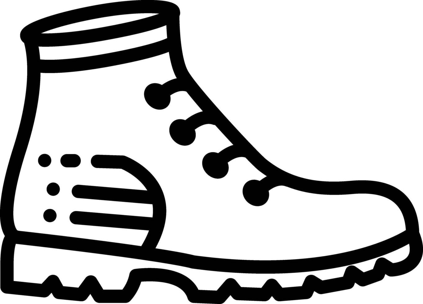 lijnpictogram voor laarzen vector