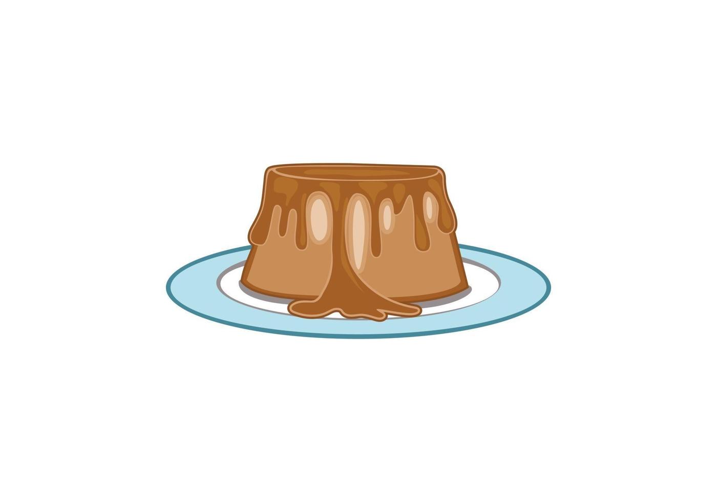 chocolade gelei cake ontwerp illustratie vector