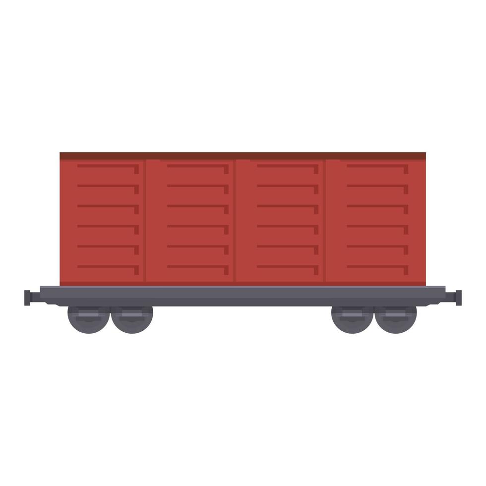 reclame wagon icoon tekenfilm vector. lading trein vector