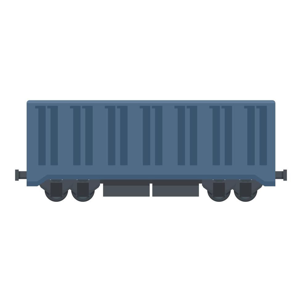 metaal wagon lading icoon tekenfilm vector. trein goederen vector
