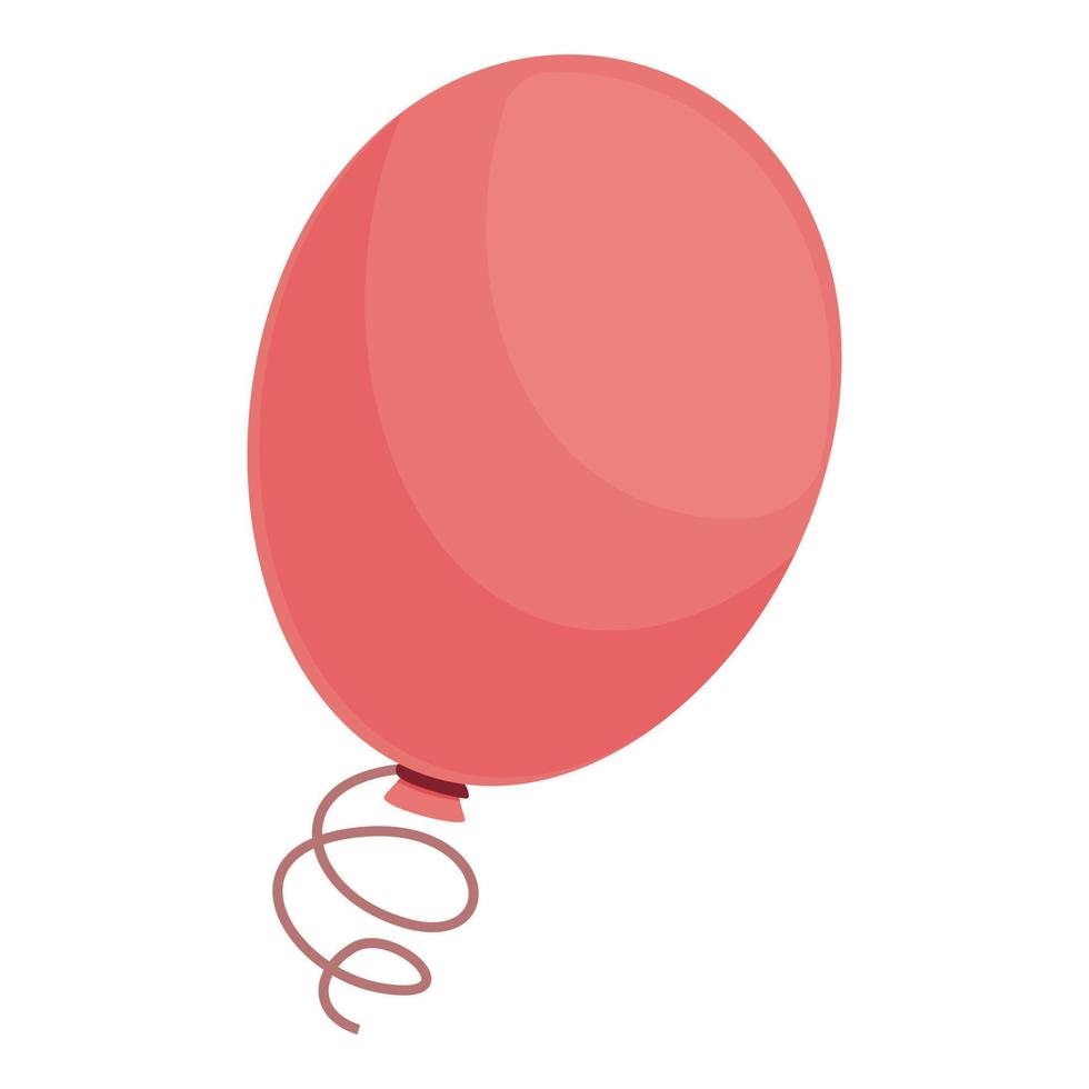 geslacht partij rood ballon icoon tekenfilm vector. douche baby vector