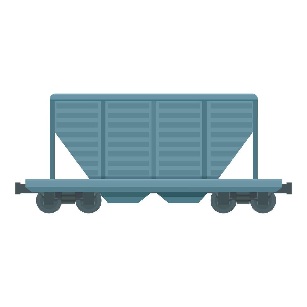 vervoer wagon icoon tekenfilm vector. lading trein vector
