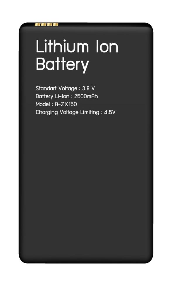 smartphone batterij vector