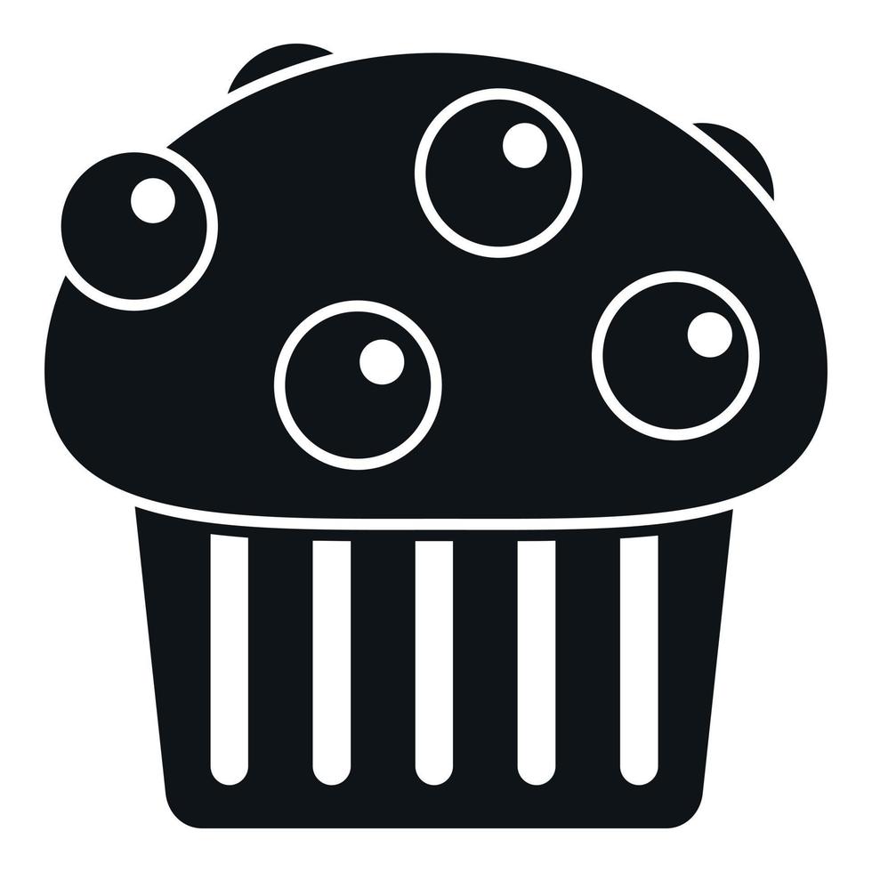 bakkerij muffin icoon gemakkelijk vector. taart voedsel vector