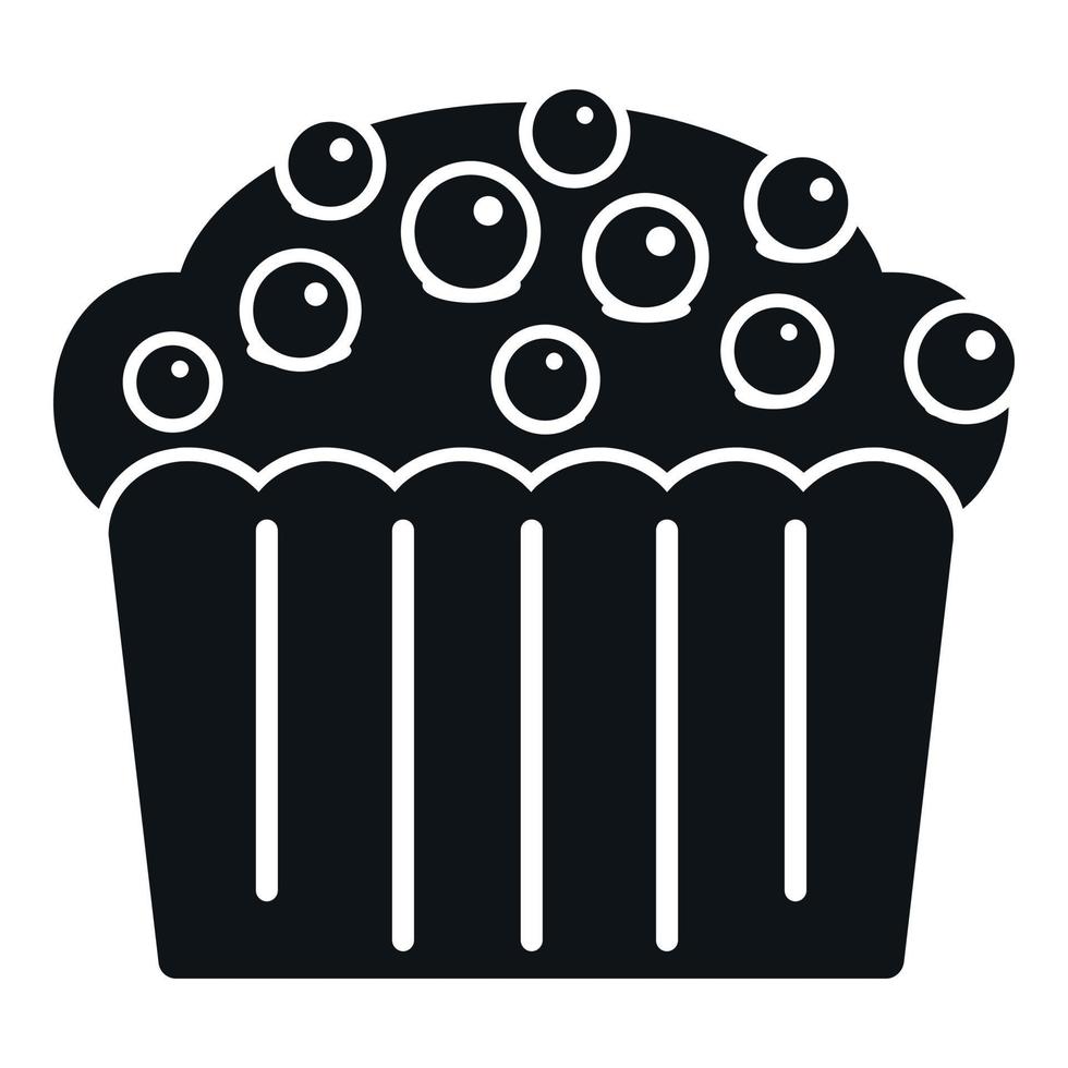 taart muffin icoon gemakkelijk vector. voedsel brood vector