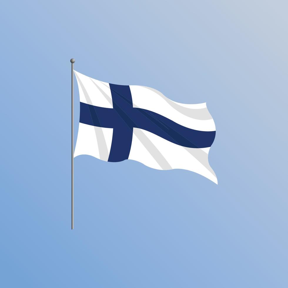 vlag van Finland premie vector illustratie