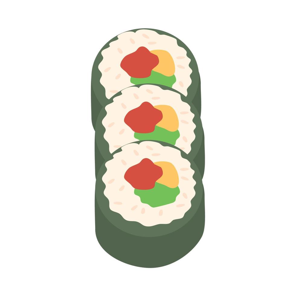 Koreaans rollen kimbap vector