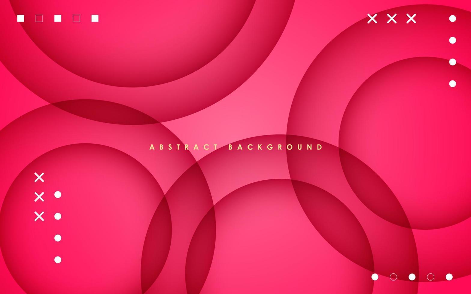 abstract 3d cirkel lagen roze helling achtergrond. eps10 vector