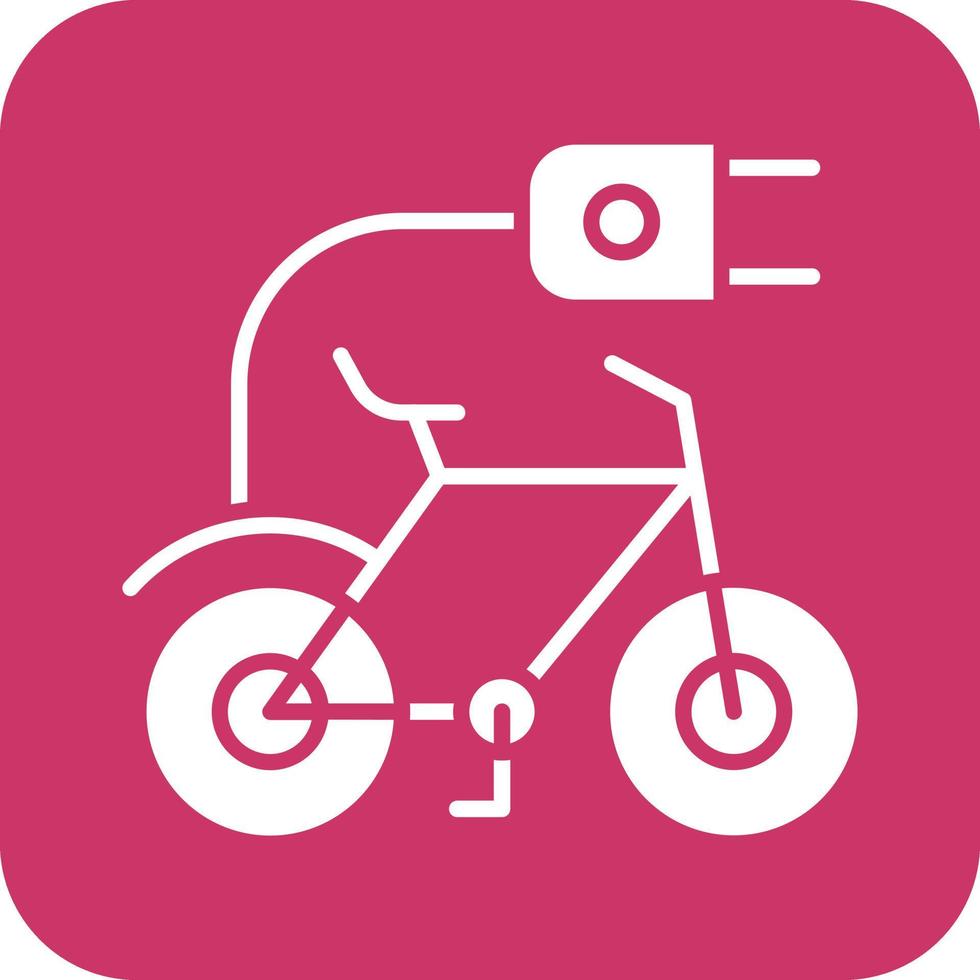 elektrisch fiets icoon vetor stijl vector