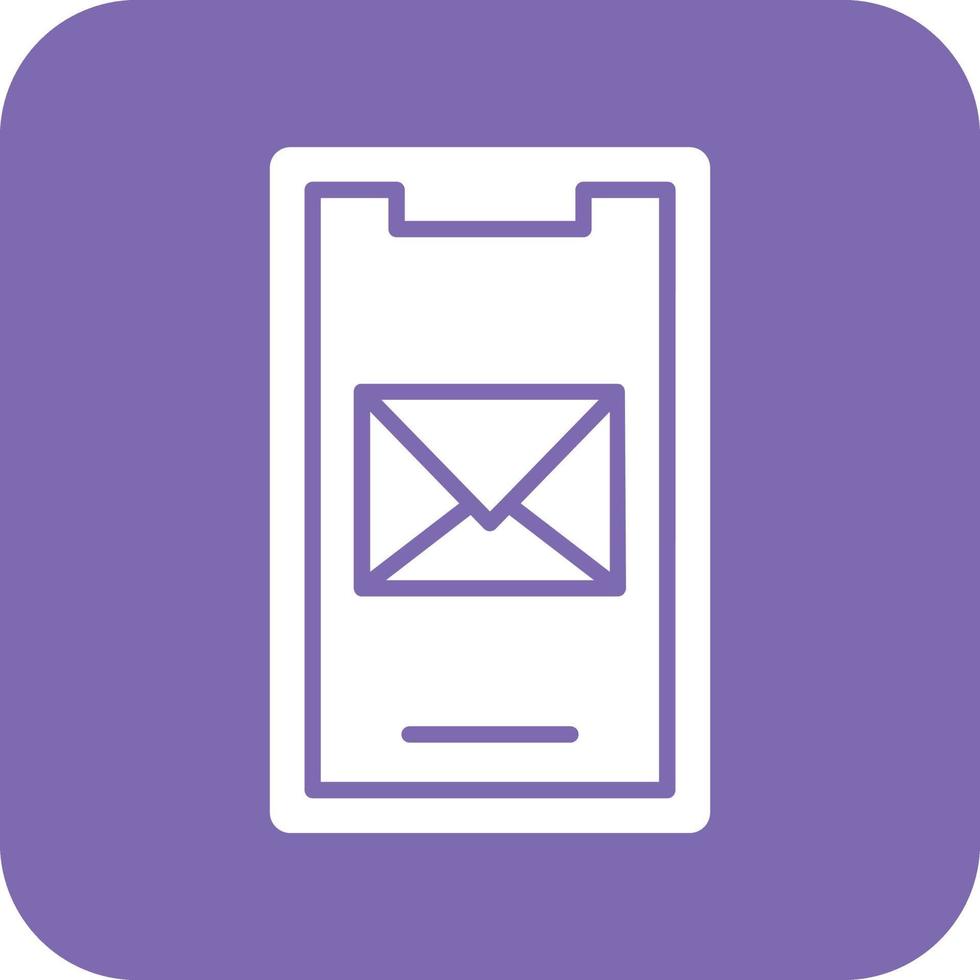 mobiel mail vector icoon ontwerp