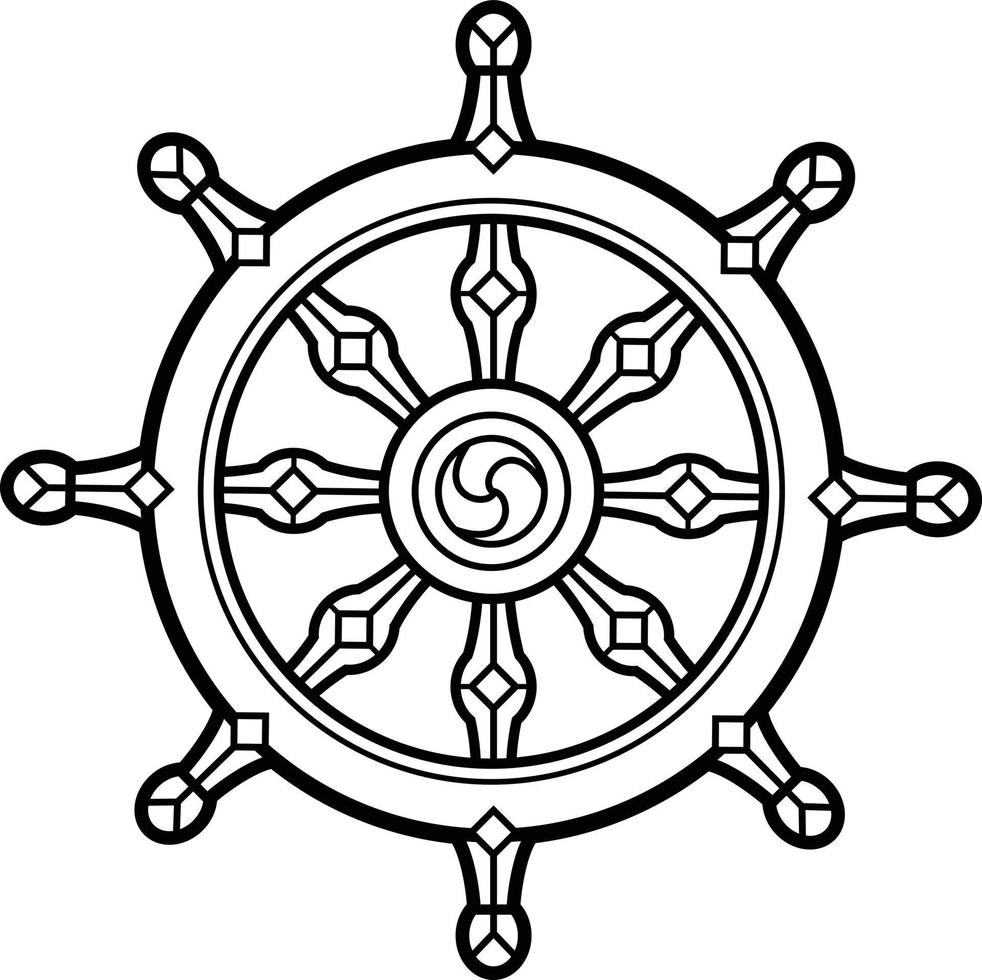 vector beeld van een boeddhistisch symbool