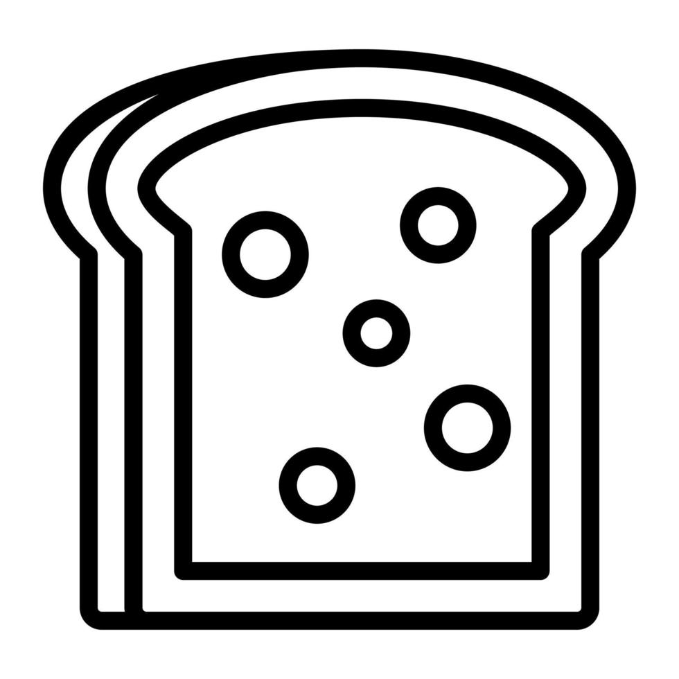 brood geroosterd brood vector ontwerp in modieus stijl, gemakkelijk naar gebruik icoon