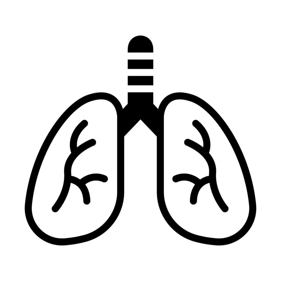 longen met modern stijl vector icoon