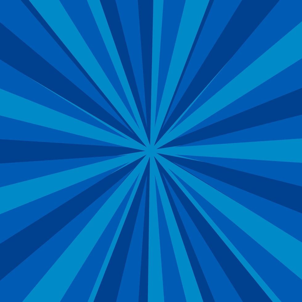 blauw grappig boek bladzijde achtergrond in knal kunst stijl met leeg ruimte. sjabloon met stralen, dots en halftone effect textuur. vector illustratie