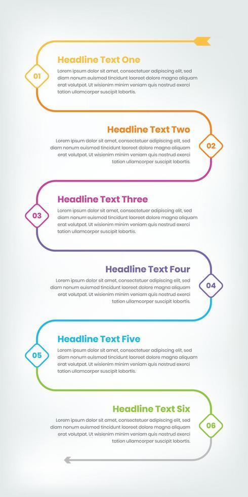 verticaal infographic tijdlijn sjabloon voor tekst gebaseerd presentatie vector