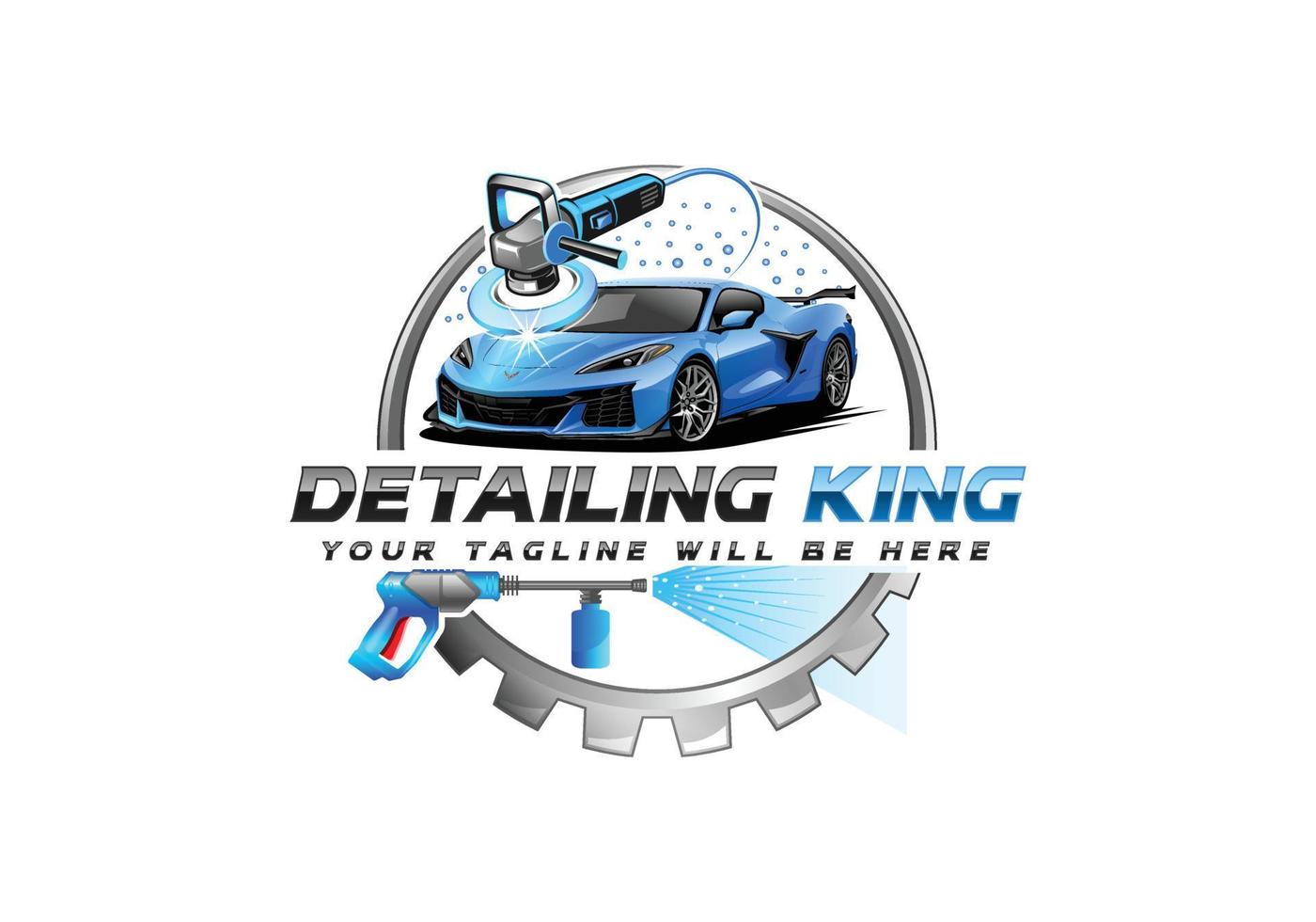 auto detaillering logo auto detaillering logo auto Pools logo auto onderhoud logo auto wassen logo auto schoonmaak logo vector