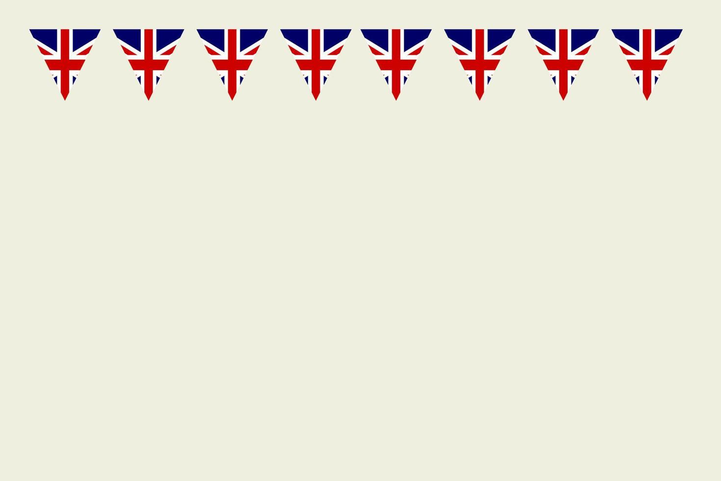 kroning viering uk unie jack vlag achtergrond vector illustratie