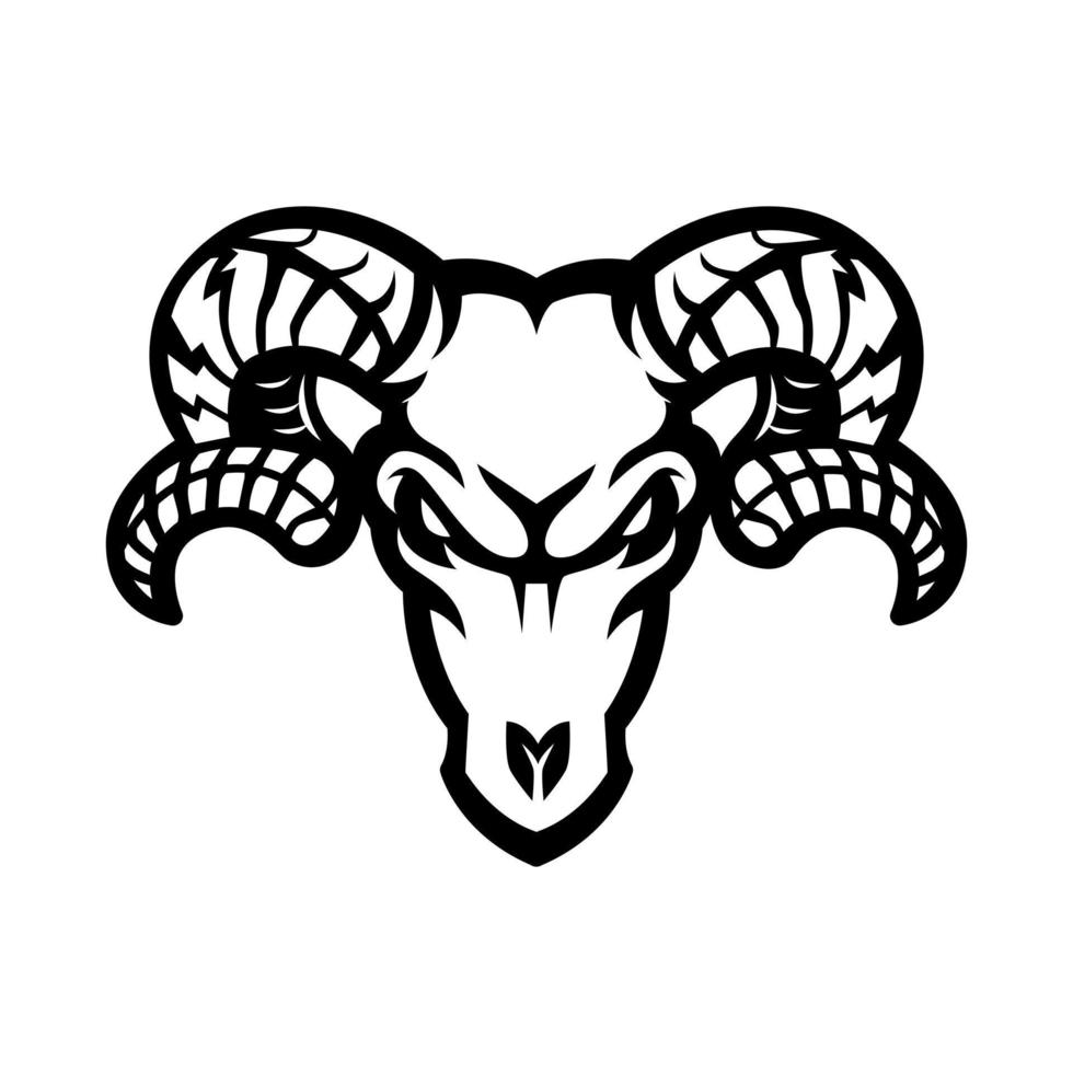 RAM esports logo ontwerp illustratie vector