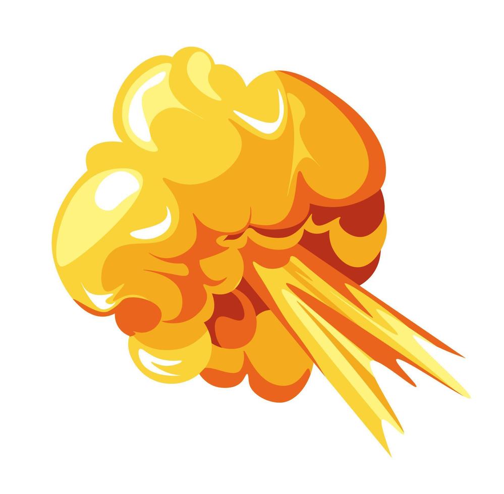 explosies en ontploffing effect, vlammen en brand vector