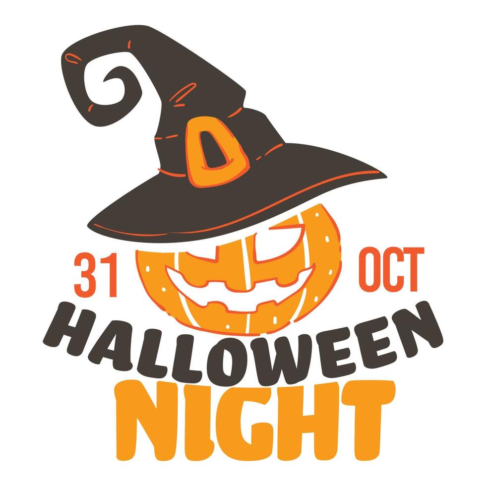 halloween nacht 31 van oktober, viering van seizoensgebonden vakantie vector