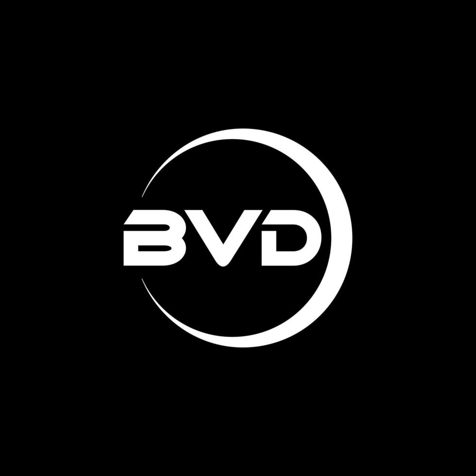 bvd brief logo ontwerp in illustratie. vector logo, schoonschrift ontwerpen voor logo, poster, uitnodiging, enz.