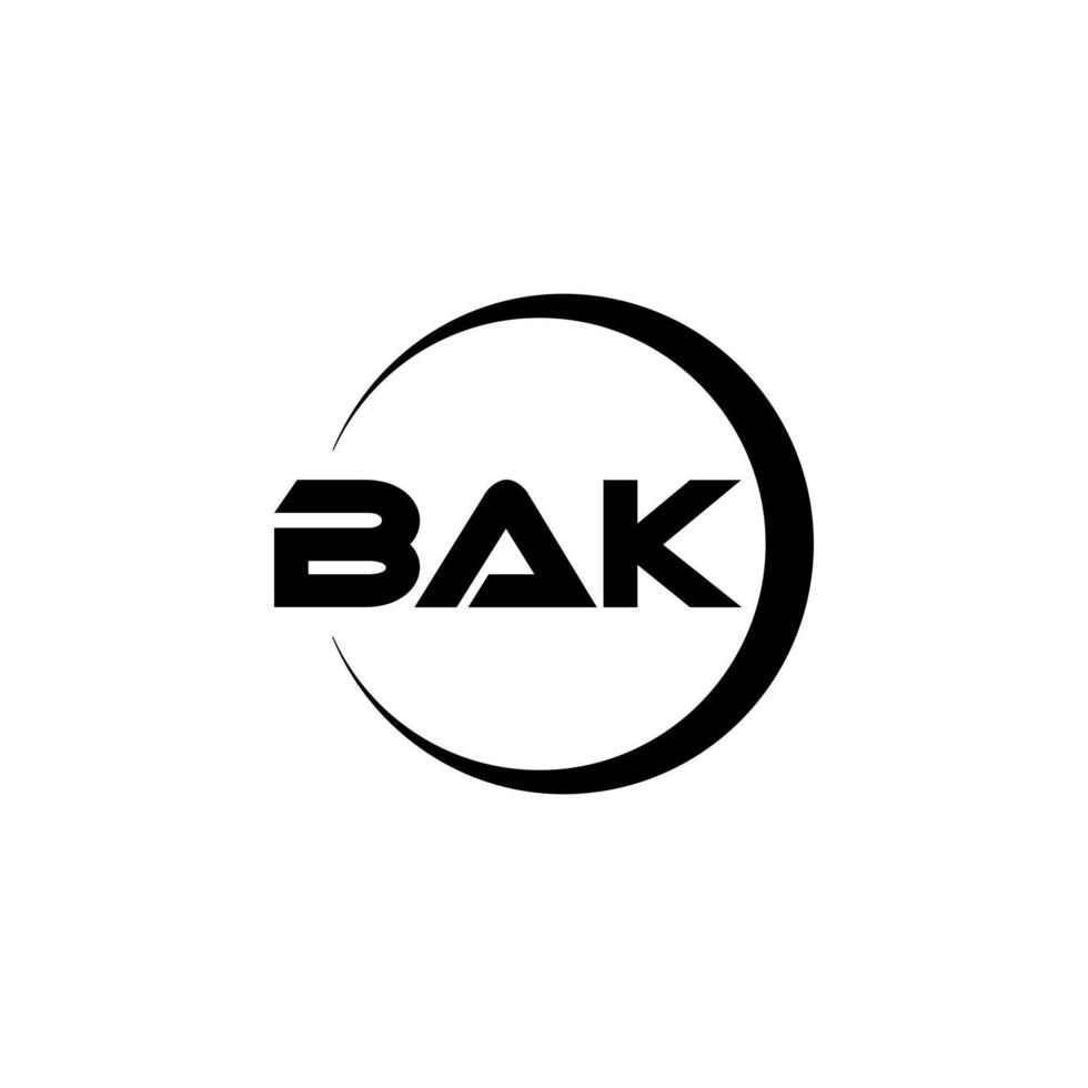 bak brief logo ontwerp in illustratie. vector logo, schoonschrift ontwerpen voor logo, poster, uitnodiging, enz.